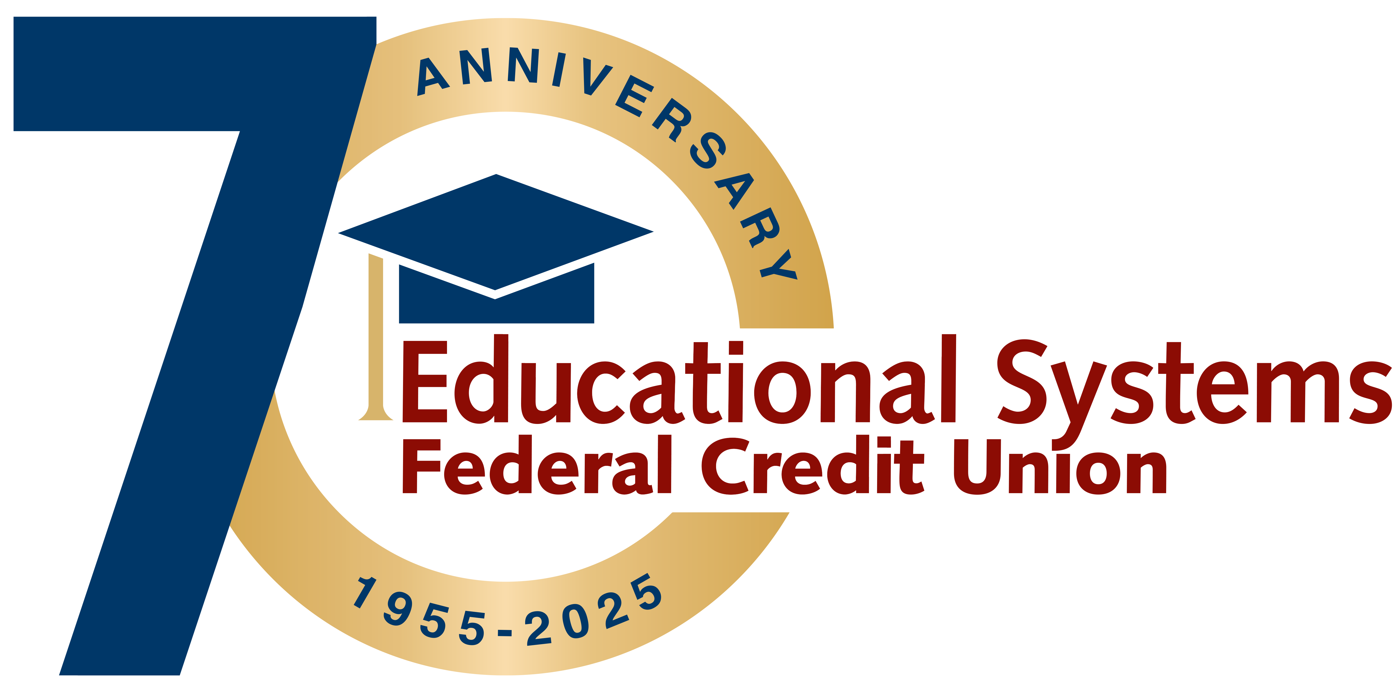 Educational Systems Federal Credit Union 70 years anniversary go to home page logo